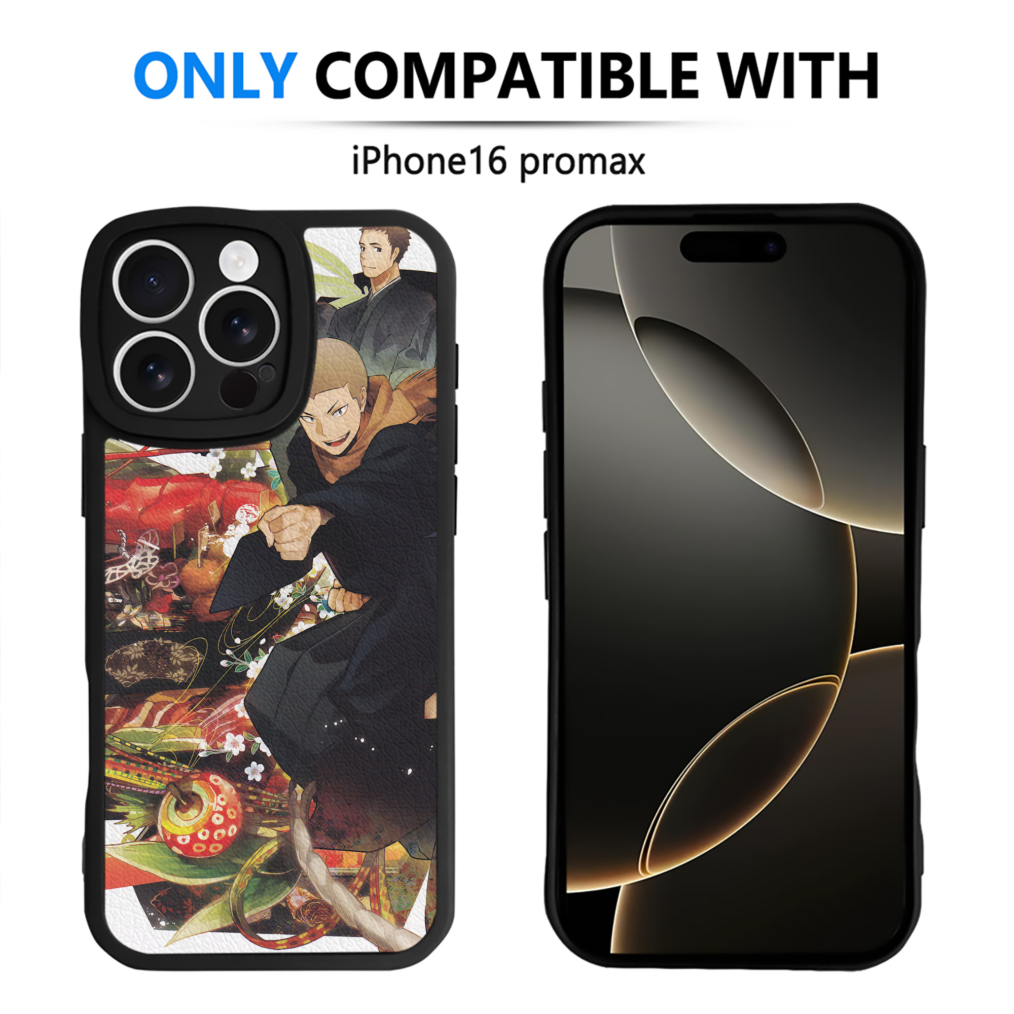 （画像用） ハイキュー!! Haikyu!! 【iPhone 16シリーズ対応】シリコンスマホケース（レザー調） 材質：シリコン